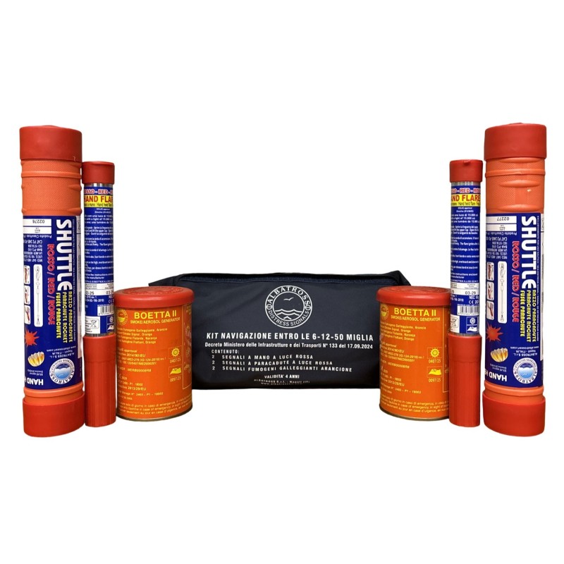 Kit segnali di soccorso per navigazione entro le 6-12-50 miglia N93455609305-0%