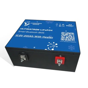 Ultimatron LiFePO4 12V 200Ah ULM-12-200H Batteria al Litio BMS Smart Bluetooth ULULM12200H