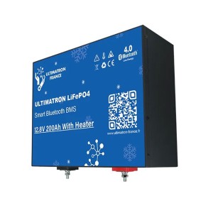 Ultimatron LiFePO4 12V 200Ah ULM-12-200H Batteria al Litio BMS Smart Bluetooth ULULM12200H