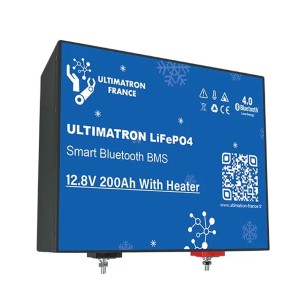 Ultimatron LiFePO4 12V 200Ah ULM-12-200H Batteria al Litio BMS Smart Bluetooth ULULM12200H