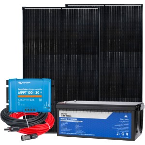 Kit Barca Camper 12V 300W LiFePO4 200Ah SmartSolar MPPT 100/30