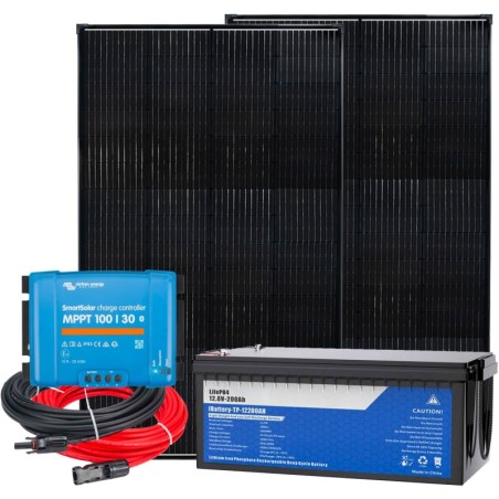 Kit Barca Camper 12V 300W LiFePO4 200Ah SmartSolar MPPT 100/30