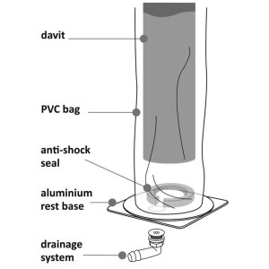 Gruetta telescopica a scomparsa Ø160/112mm Portata 180kg per paio h990mm OS4235800-18%