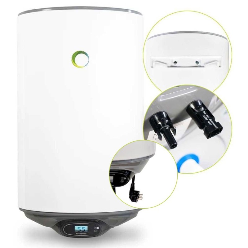 Fothermo Boiler Caldaia fotovoltaica 80L 550W 15,5A Scaldabagno Ibrido OF017890