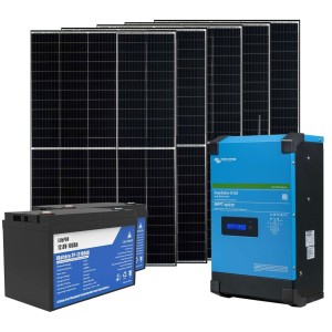 Kit Barca Camper 24V 2kW con Inverter 3kVA Batteria LiFePO4 2560Wh