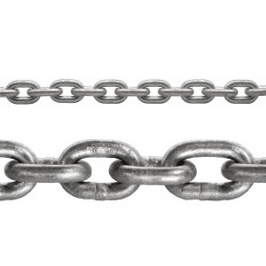 DIN766 G40 hot-dip galvanized Steel calibrated chain 12mm 100mt MT0110012100