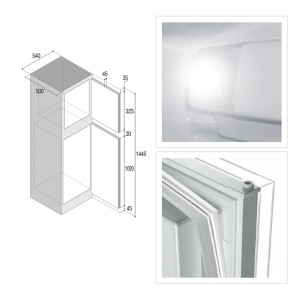 Vitrifrigo C220DP DX 12-24V/100-240V TD BK White Refrigerator-Freezer 220lt VT16004601