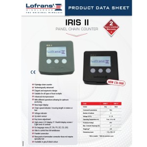 Lofrans IRIS II Panel Chain Counter 3-button 12-24V Grey LZ600017