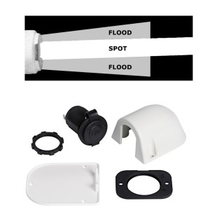 Night Eye II 12/24V 24+24W 2000+2000Lm LED high-beam light fixing base Spot-Flood OS1324101
