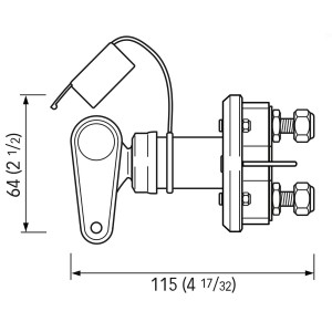 Quick Staccabatterie marino S10N 100A 12/24V con chiave estraibile N50620701131-10%