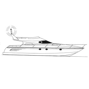 Riflettore radar tubolare 5x57cm 2.5 Miglia con base per barche a motore N91255703201-10%