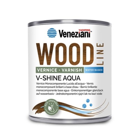 Veneziani WOOD V-SHINE AQUA 7W6.312 750ml Vernice lucida Monocomponente YM473COL521-29.69%