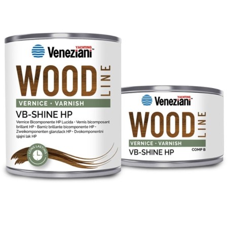 Veneziani WOOD VB-SHINE HP 7W6.325 1.5L Vernice lucida bicomponente HP Protegge dai raggi ultravioletti e agenti atmosferici-33%