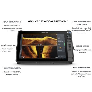 Lowrance 000-15997-001 HDS PRO 9 Fishfinder/Chartplotter No Trasduttore NV15997001