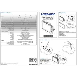 Lowrance 000-15985-001 HDS PRO 10 Fishfinder/Chartplotter 3 in 1 Active Imaging HD NV15985001