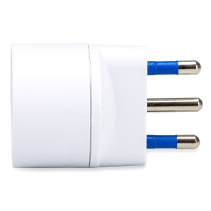 Adattatore singolo Spina S17 2P+T 16A Presa Schuko P30 2P+T 16A Bianco N50523521211-0%