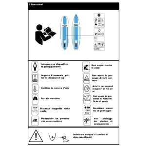 EV Allround 10 Inflatable Sup Board Max 150kg 305x80x15cm EV96301980