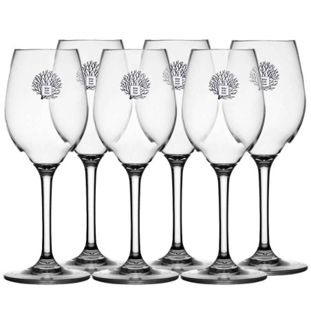 Set 6pcs Living decorated wine glass 75x186mm MT5801478