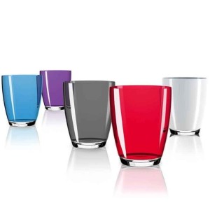 Set 6 Bicchieri Tiburón Tumbler in Vetro 85xh103mm Blu MT5802056-20%