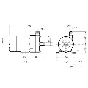 Velair PMD-371 3/4 Pompa acqua mare 230V 50Hz 25l/min 6.5GPM UF25021Z-30%