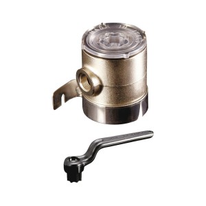 Chrome plated brass water filter Body 75x100mm Holes 3/4 inches OS1764903