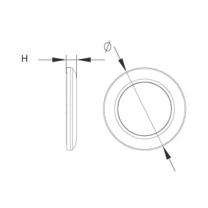 Plafoniera Classica Inox LED 12V 4500K 270lm 137xh39mm con interruttore N50326501159-10%