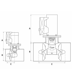 Quick Elica di Manovra DC Singola BTQ 125-40 12V 2,2Kw Spinta 40Kgf Q50811005-25%