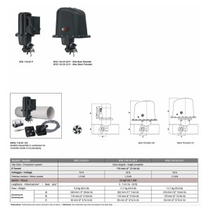 Quick BTQ 110-25C Elica di Manovra DC Singola Prua con Carter 12V 1.3kW 25kgf-35%
