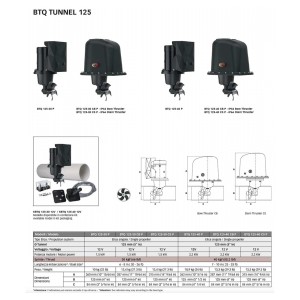 Quick KBTQ 125-30 K1 12V 1500W 30kgf Thruster Kit with Push Button Control TNL750mm
