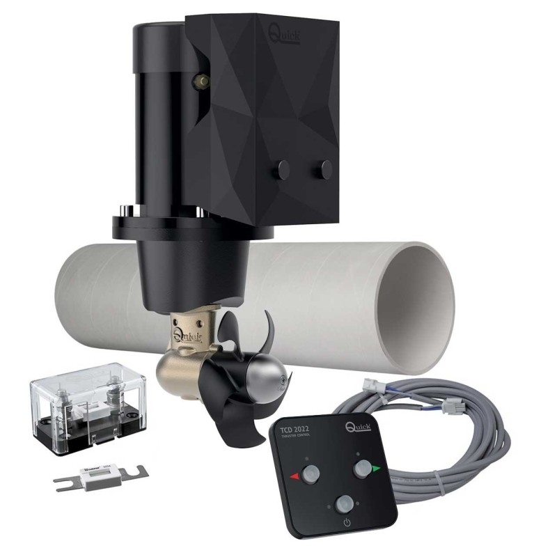 Quick KBTQ 140-40 K1 Kit elica di manovra 12V 2200W 40Kgf Comando a pulsanti TNL750mm-35%