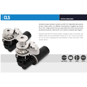 Salpa Ancora Italwinch Verricello CLS Verticale 12V 700W in Acciaio Inox Catena 6mm Con campana-41.338%