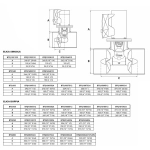 Quick BTQ 185-75 12V Elica di Manovra DC Singola Prua/Poppa 4kW 75kgf-25%
