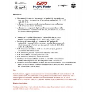 Sogliola 45 Fuel tank with cap CE approved Capacity 38lt N80235003872