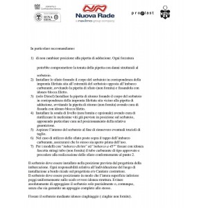 Sogliola 45 Fuel tank with cap CE approved Capacity 38lt N80235003872