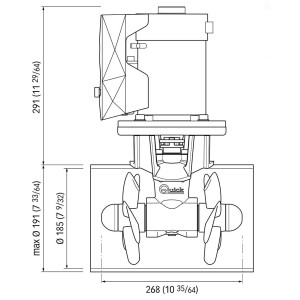 Quick BTQ 185-65 DP 24V Elica di Manovra DC Doppia 3300W 65kgf