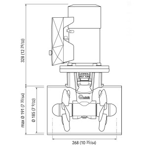 Quick BTQ 185-85 DP 24V Elica di Manovra DC Doppia 4300W 85kgf