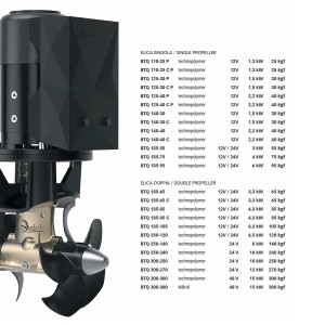 Quick BTQ 250-120 24V Elica Manovra DC Doppia 6500W 120kgf