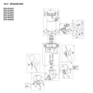 Quick BTQ 250-140 24V Elica di Manovra DC Doppia 8kW 140kgf
