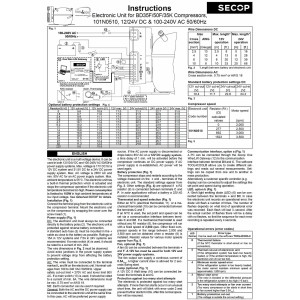 Vitrifrigo R101097.K Secop Control Box 12/24Vdcdc 110/240Vac VT16005740-240V
