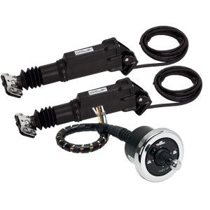 Uflex MTC 12-CH-LP Electromechanical Trim Tabs Set AC 12VDC Actuators + 1 Low Prfile Joystick UF43044P