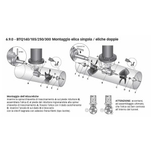 Quick BTQ 300-300 24V Elica di Manovra DC Doppia 15kW 300kgf