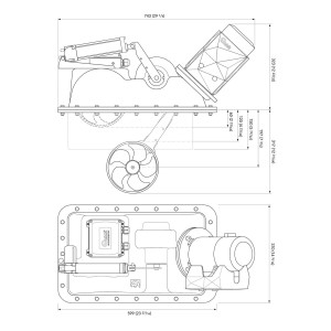 Quick BTR 185-85 Elica di Manovra Retrattile 12V 4300W 85kgf