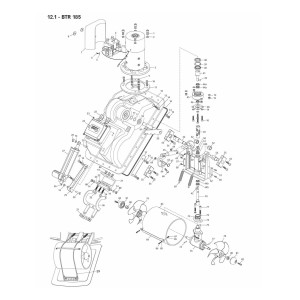 Quick BTR 250-140 24V 8kW 140Kgf Retractable Twin counter rotating props