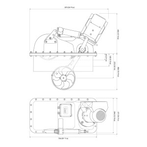 Quick BTR 250-140 24V 8kW 140Kgf Retractable Twin counter rotating props