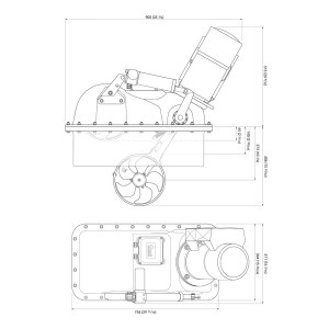 Quick BTR 250-240 Eliche Manovra Retrattile 24V 10kW 240kgf