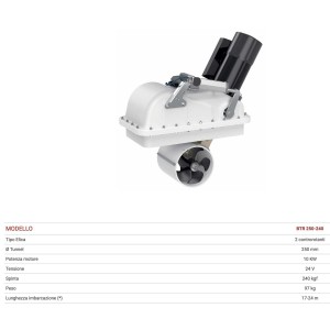 Quick BTR 250-240 24V 10kW 240kgf Retractable Twin counter rotating props