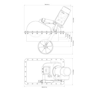 Quick BTR 300-300 48V 15kW 300kgf Retractable Twin counter rotating props