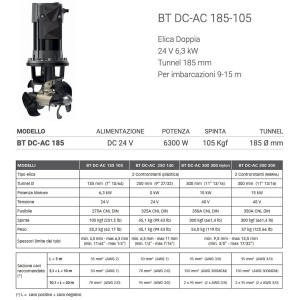 Quick BT DC-AC 185-105 24V Double Propeller 6300W 105kgf