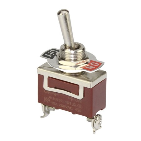 ON-OFF 15A 250VAC 30A 12VDC Toggle switch with rubber N51324727008