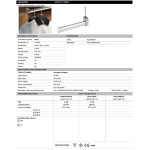 Quick DRESS-UP TOP Barlight LED 24V 4.8W/m 3000K 1000mm Single